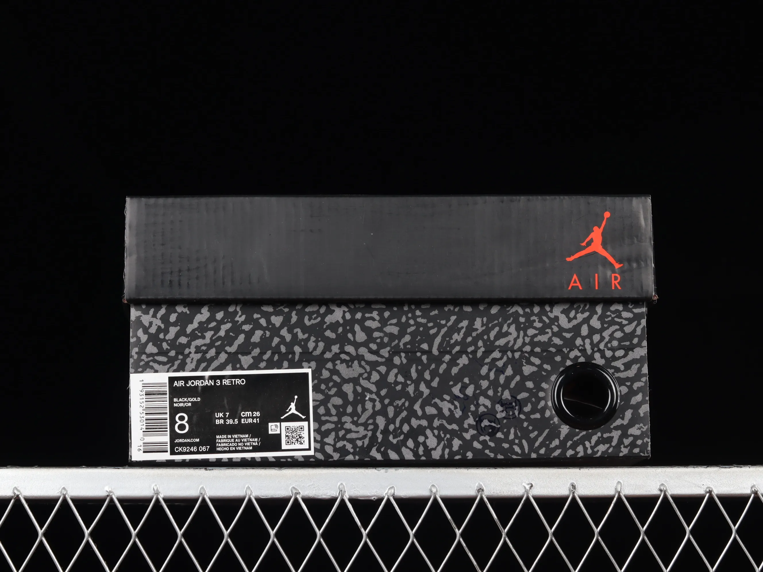 All categories Air Jordan Jordan series basketball shoes Air Jordan 3 Air Jordan 3 Retro "Black Gold" AJ3 Joe 3 black gold cement CK9246-067